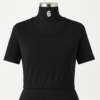 shyn-star-knitted-blouse-black-art Shynstar Knitted Blouse Plain Colour Black