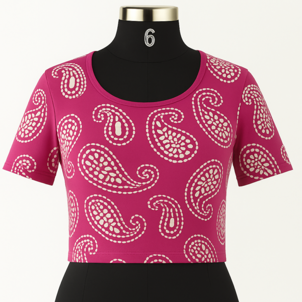 Shynstar Knitted Printed Design Blouse Colour7