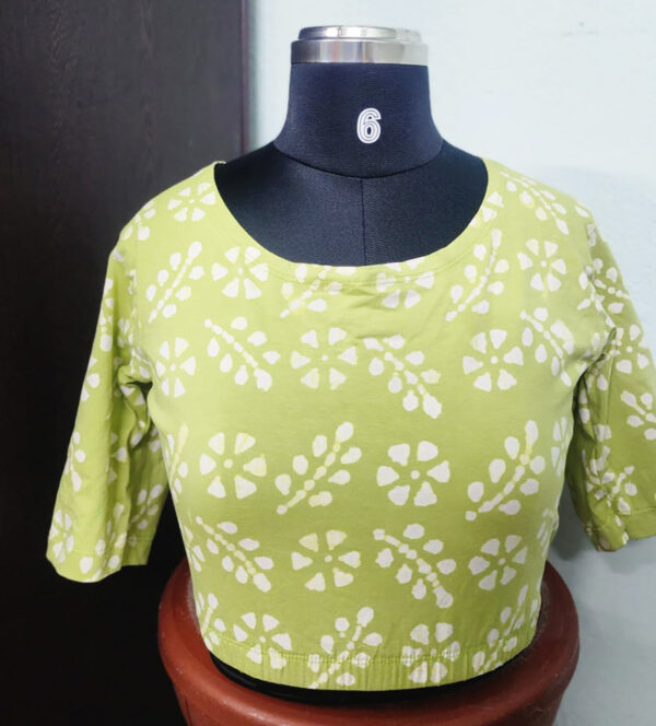 shyn-star-knitted-blous-plain (12) Shynstar Knitted Printed Design Blouse Colour8