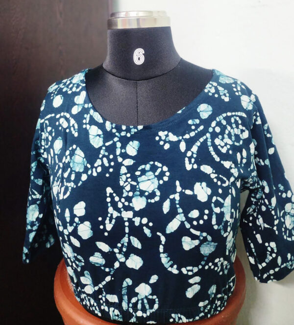 Shynstar Knitted Printed Design Blouse Colour5