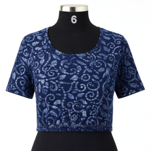 Shynstar Knitted Printed Design Blouse Colour1