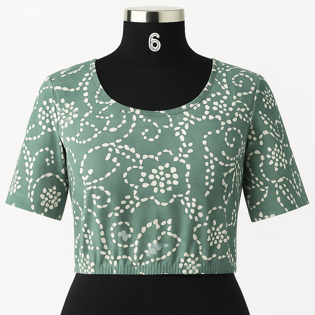 Shynstar Knitted Printed Design Blouse Colour2