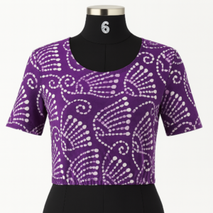 Shynstar Knitted Printed Design Blouse Colour3
