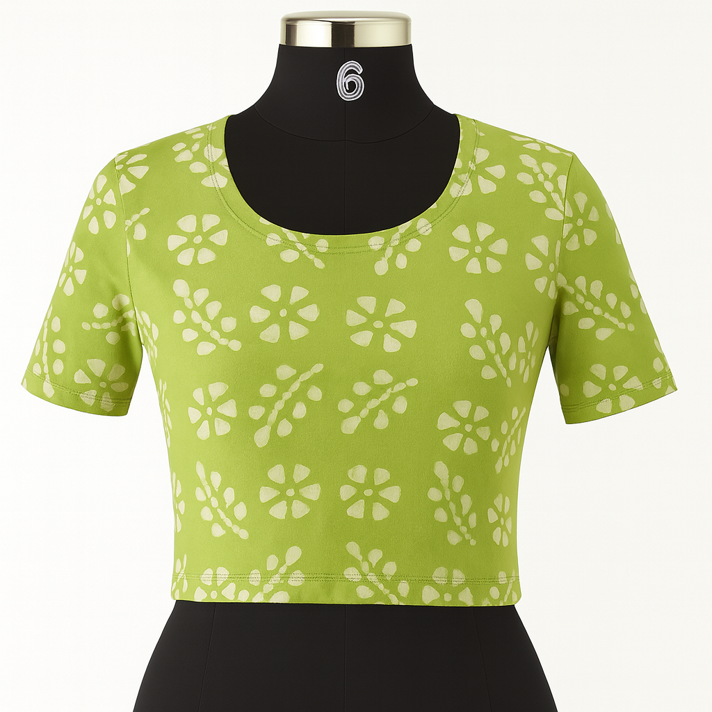 Shynstar Knitted Printed Design Blouse Colour8