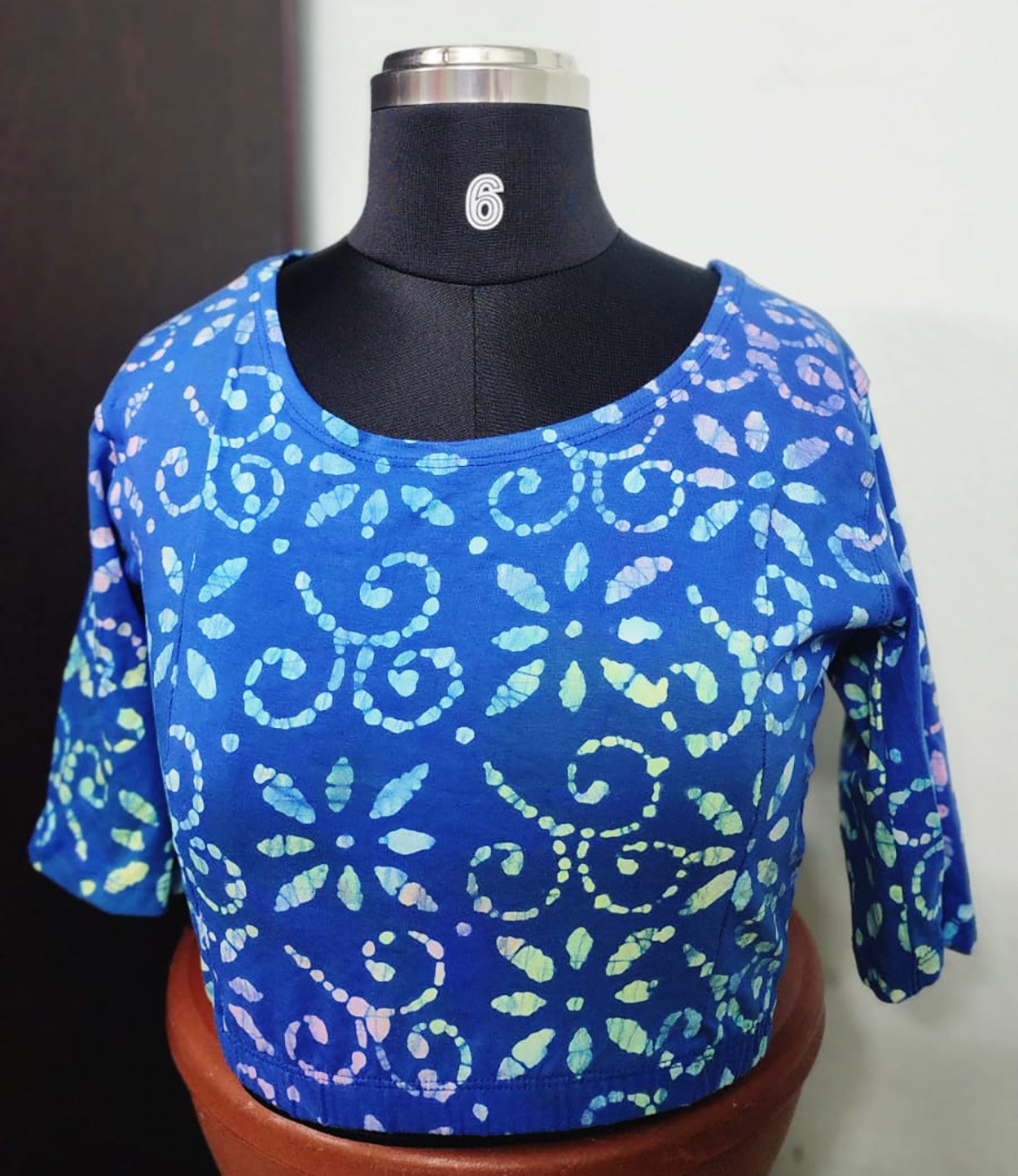 Shynstar Knitted Printed Design Blouse Colour4 - Image 2