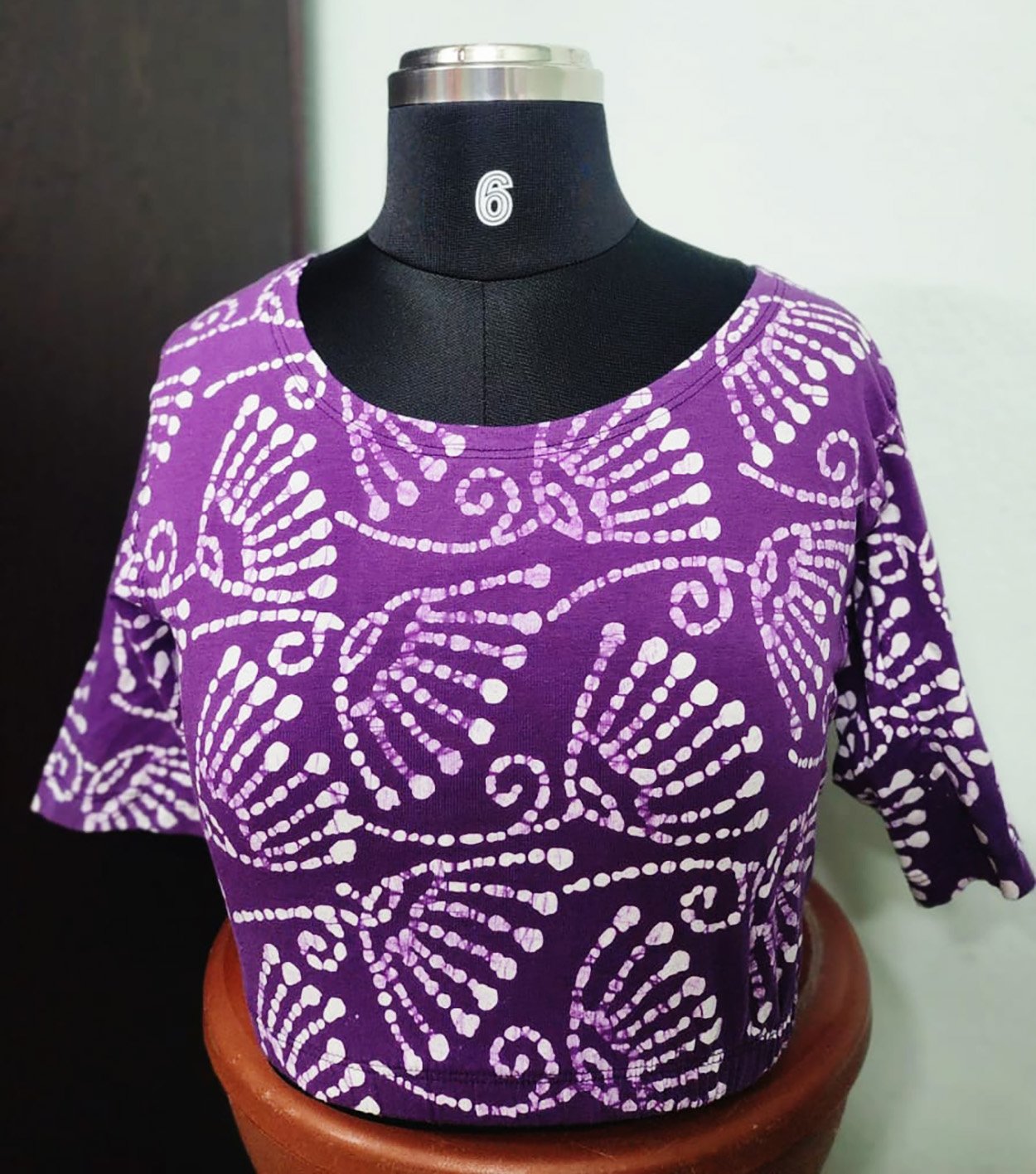 Shynstar Knitted Printed Design Blouse Colour3 - Image 2