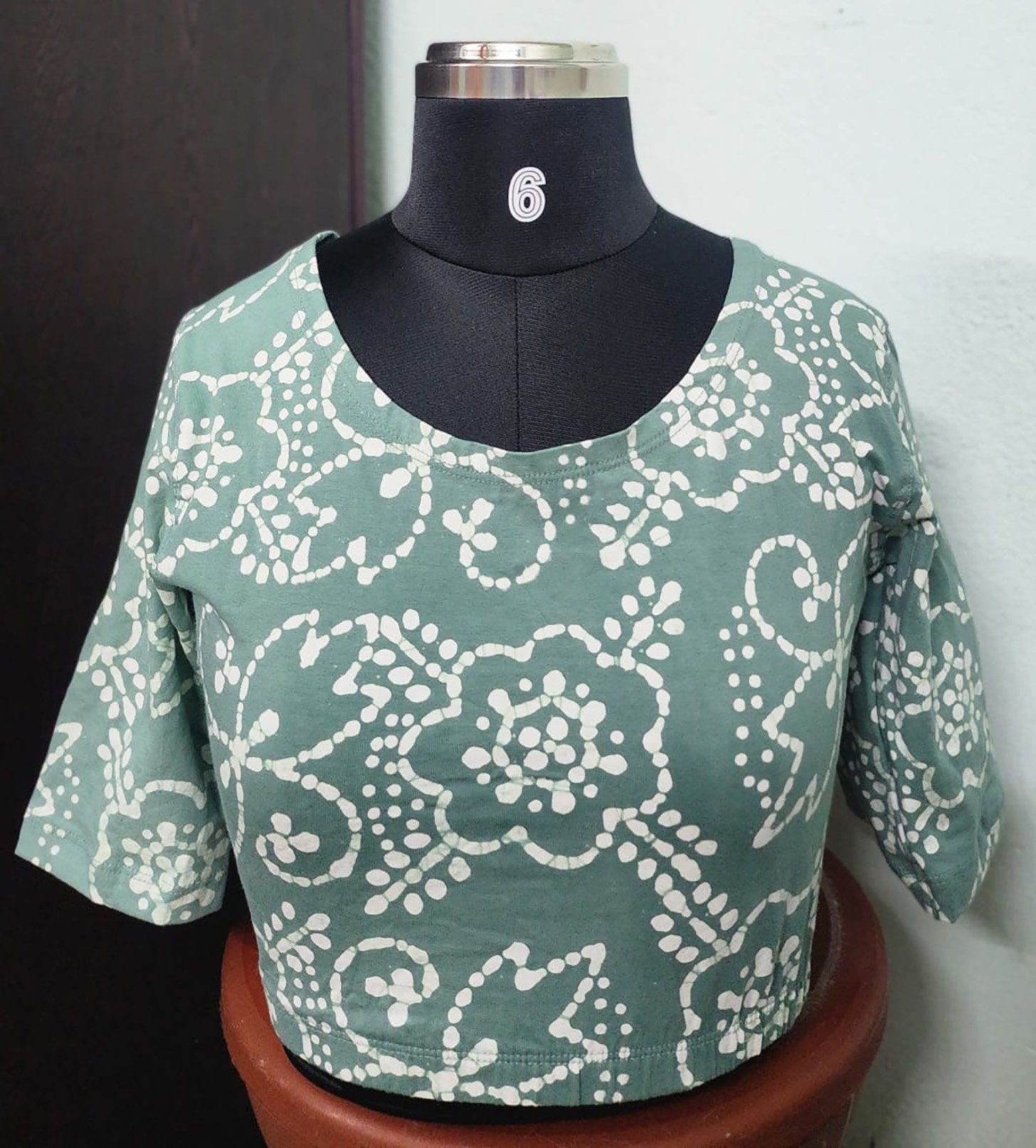 Shynstar Knitted Printed Design Blouse Colour2 - Image 2
