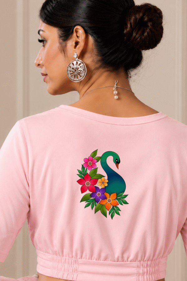 Floral Peacock Bloom Printed Blouse