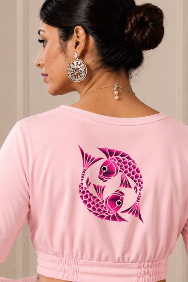 Twin Fish Printed Blouse