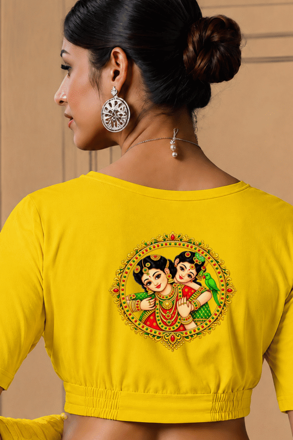 Radha Krishna Printed Blouse