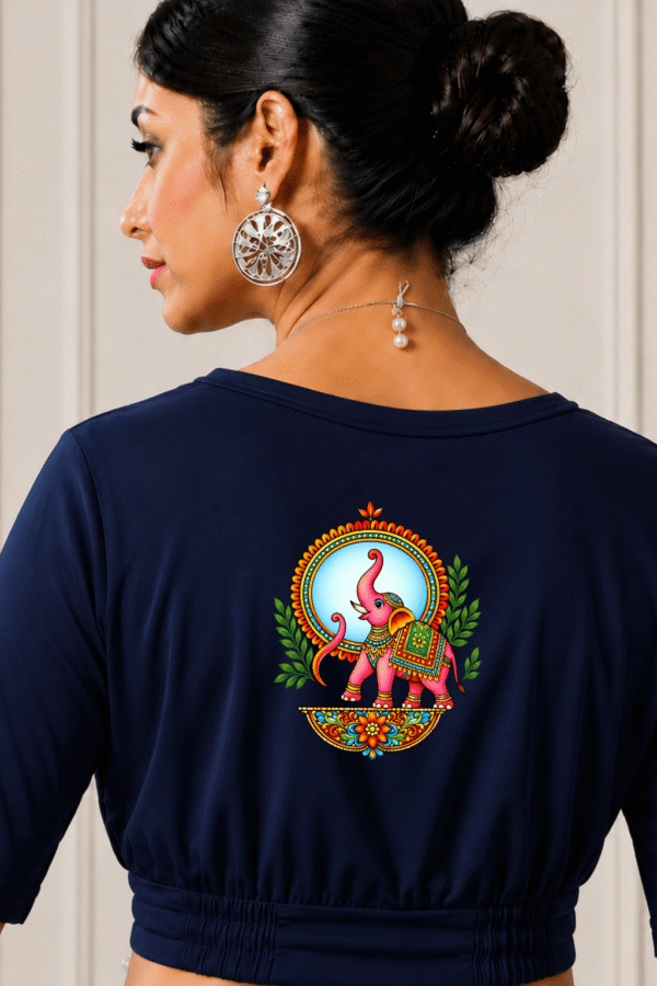 Royal Gajraj Mandala Printed Blouse