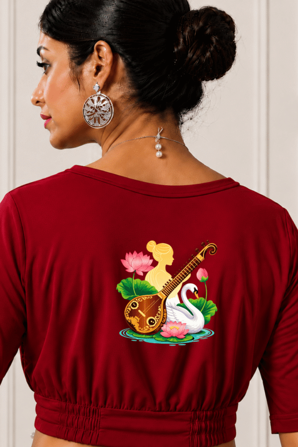 Goddess Saraswati Printed Blouse