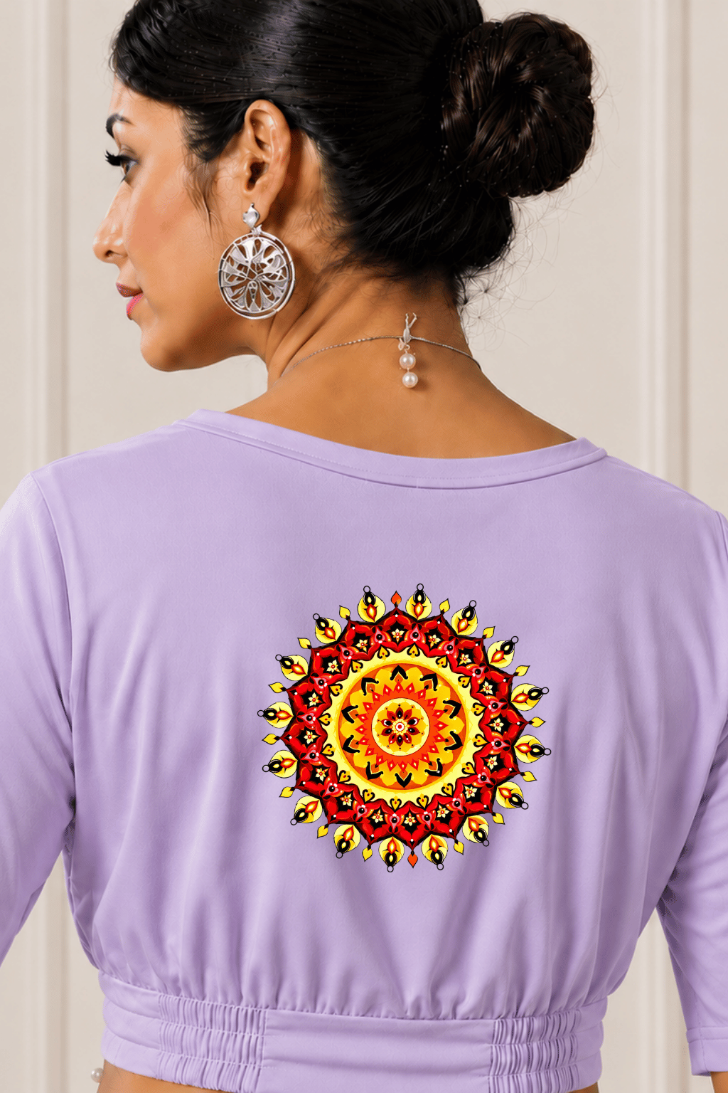 Sun Mandala Back Printed Blouse