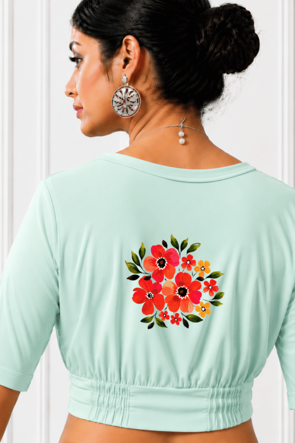 Hibiscus Floral Printed Blouse