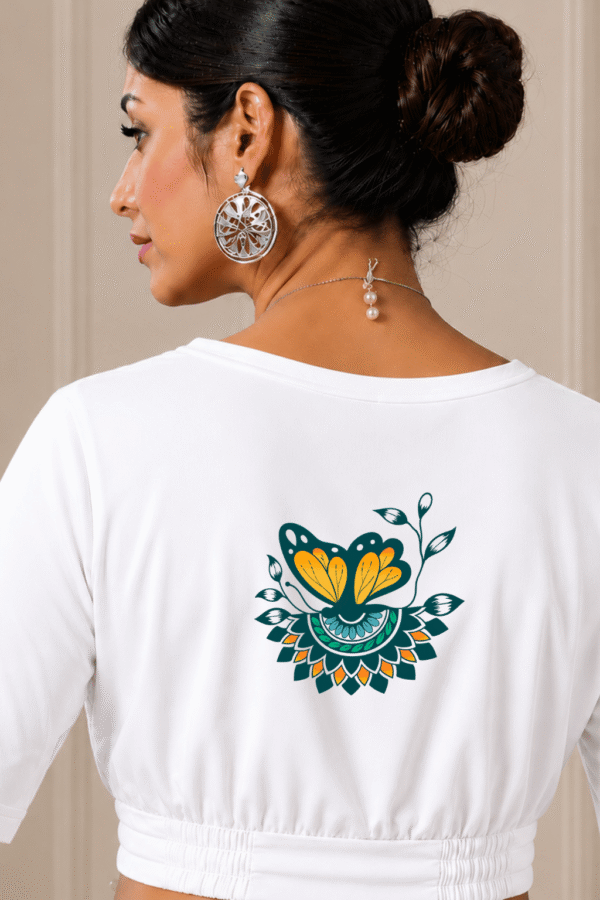 Butterfly Mandala Back Printed Blouse