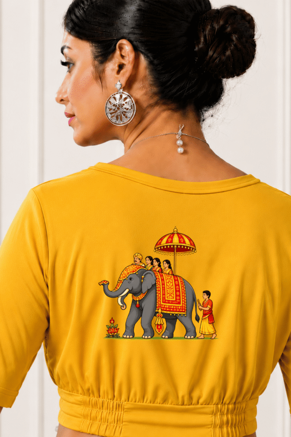 Shahi Hathi Sawari Printed Blouse