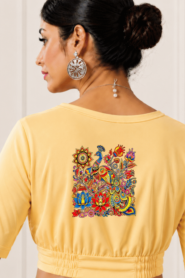 Rang Biranga Mor Phool Printed Blouse