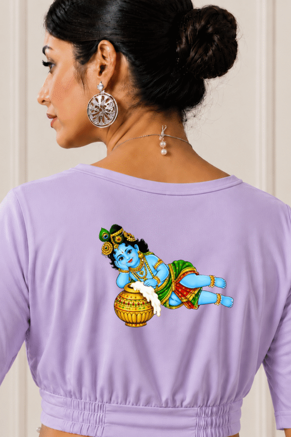 Makhan Chor Nandlala Printed Blouse
