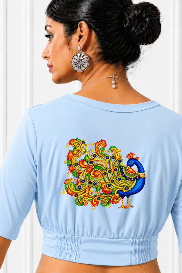 Rang Biranga Mor Pankh Printed Blouse