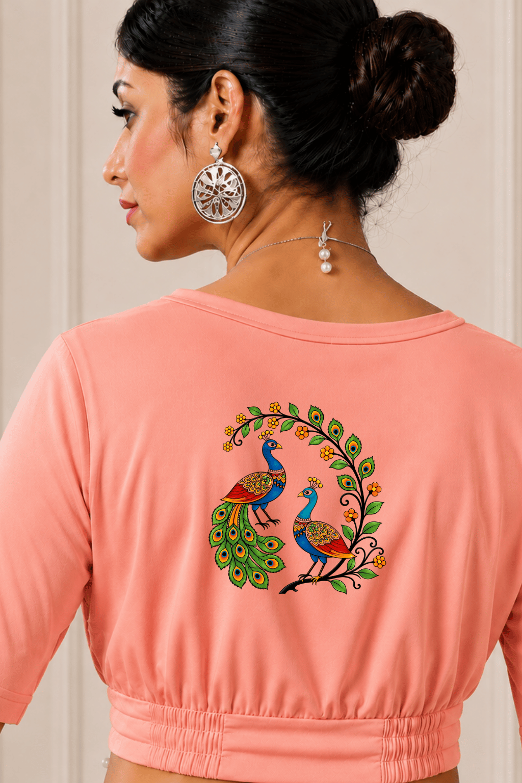 Mor Joda Phool Bel Printed Blouse