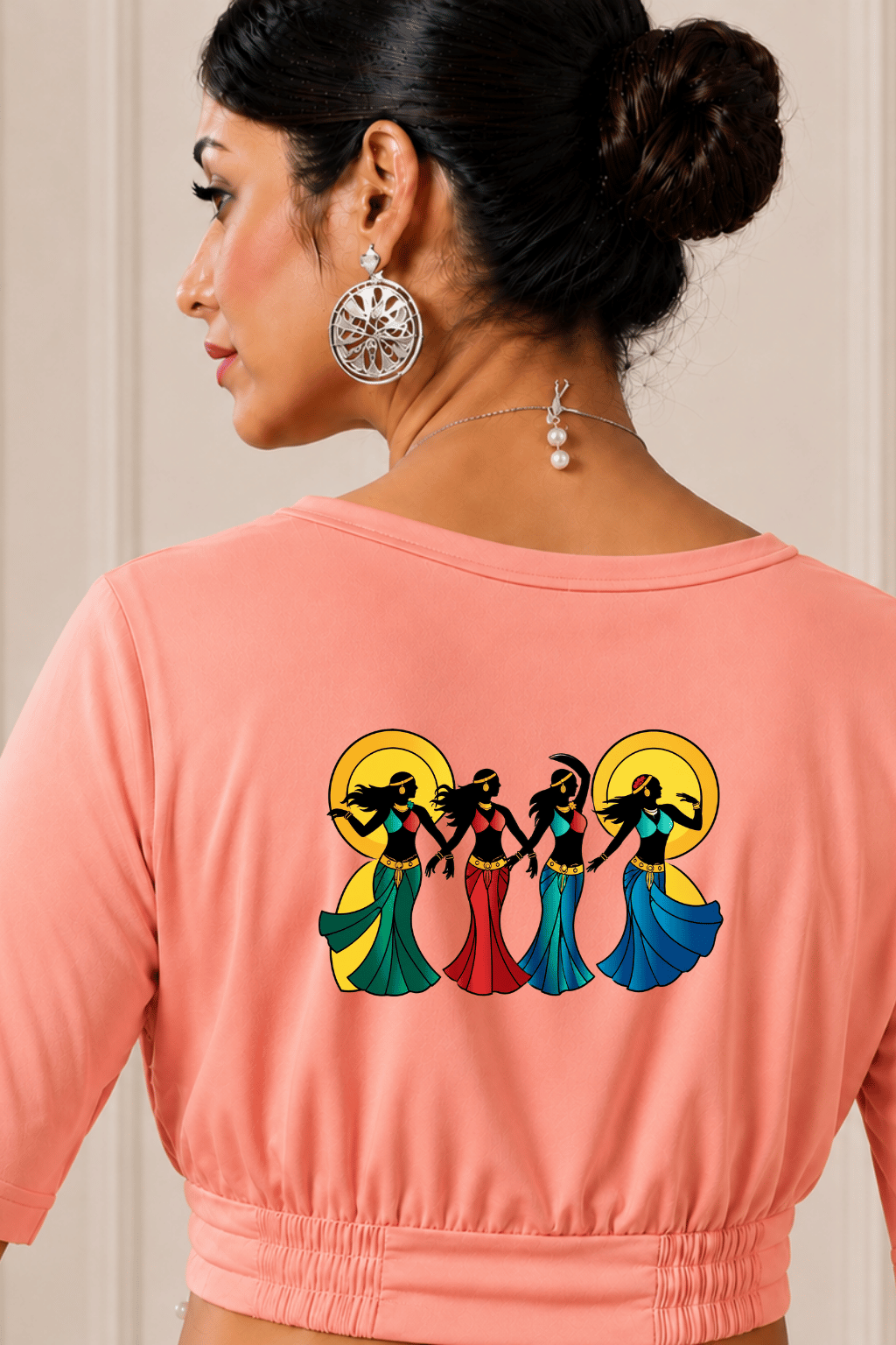 Folk Dancers Printed Blouse
