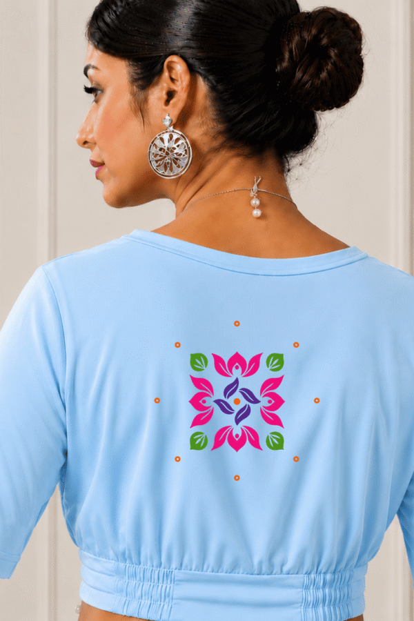 Floral Rangoli Printed Blouse