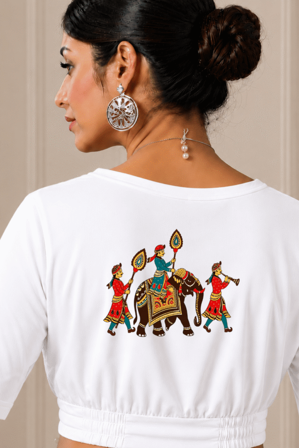 Shahi Hathi Sawari Printed Blouse